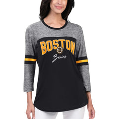 Boston Bruins G-III 4Her by Carl Banks Women's Play The Game 3/4-Sleeve T-Shirt -  NHL T-shirts