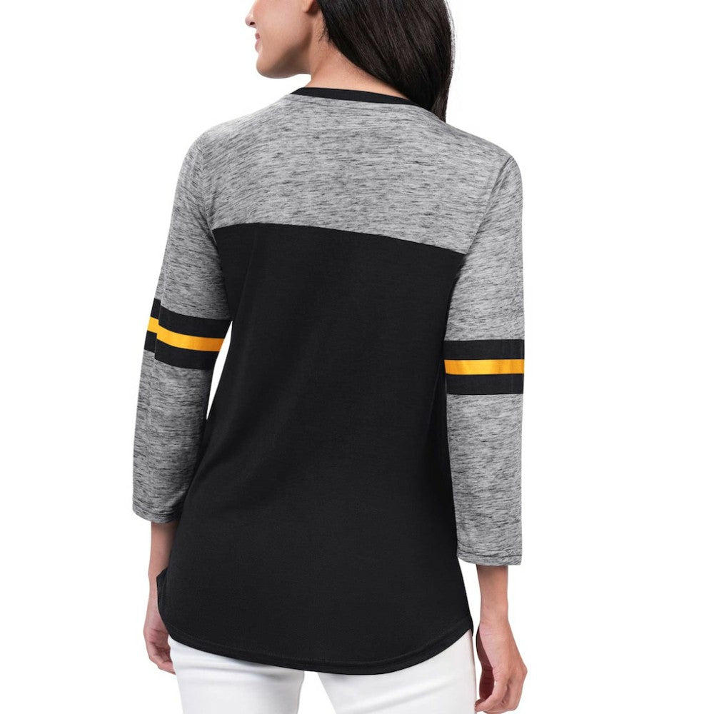 Boston Bruins G-III 4Her by Carl Banks Women's Play The Game 3/4-Sleeve T-Shirt -  NHL T-shirts