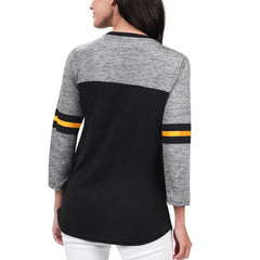Boston Bruins G-III 4Her by Carl Banks Women's Play The Game 3/4-Sleeve T-Shirt -  NHL T-shirts