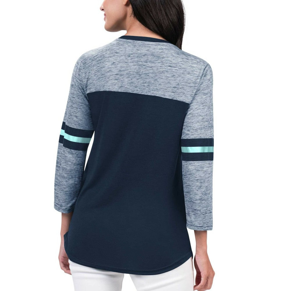 Seattle Kraken G-III 4Her by Carl Banks Women's Play The Game 3/4-Sleeve T-Shirt -  NHL T-shirts