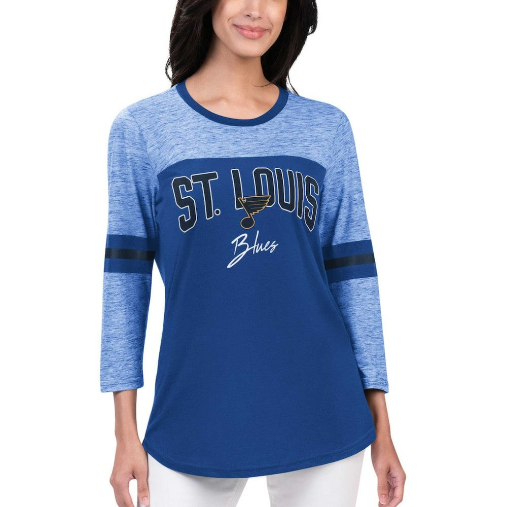 St. Louis Blues G-III 4Her by Carl Banks Women's Play The Game 3/4-Sleeve T-Shirt -  NHL T-shirts