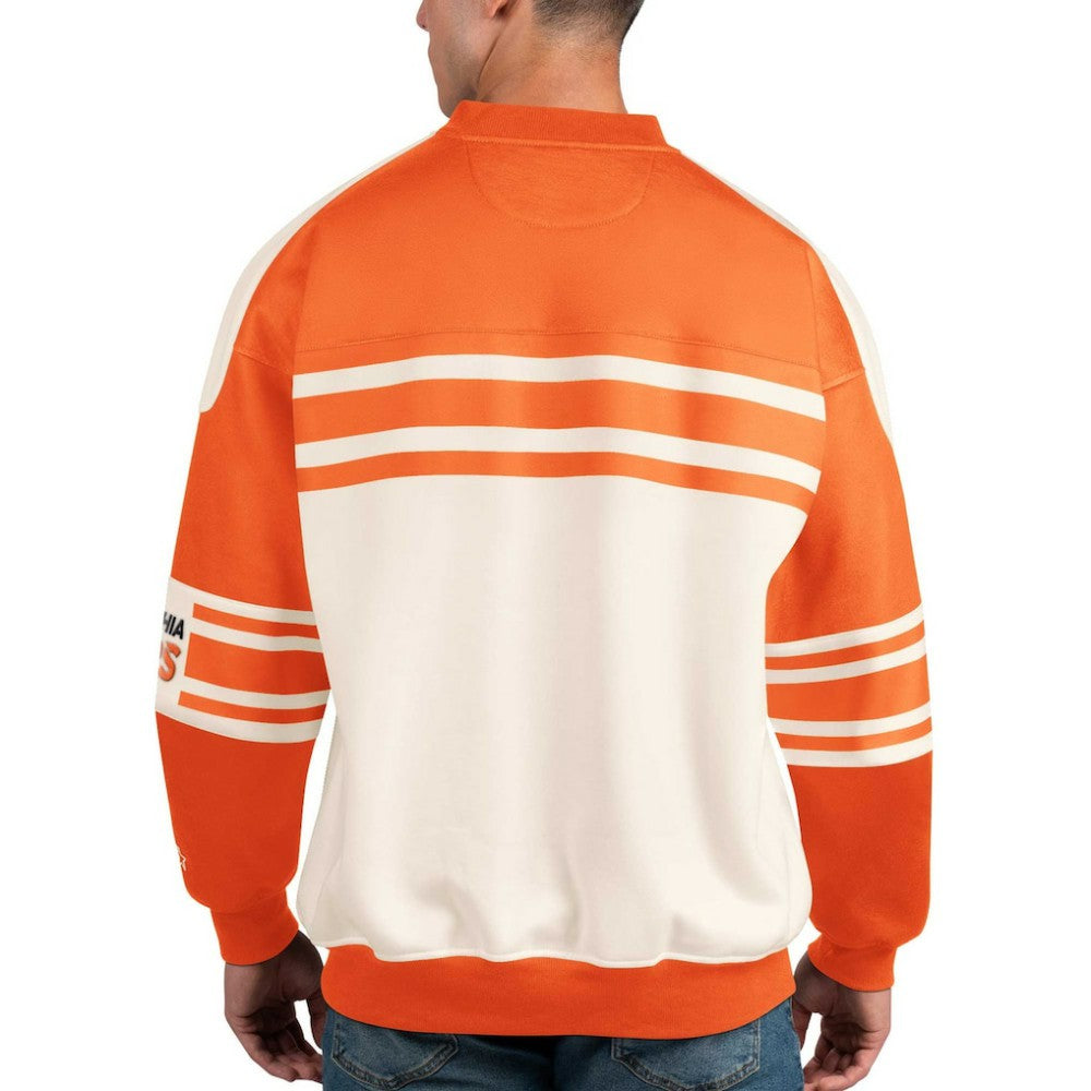 Philadelphia Flyers Starter Defense Fleece Crewneck Pullover Sweatshirt -  NHL Sweatshirts