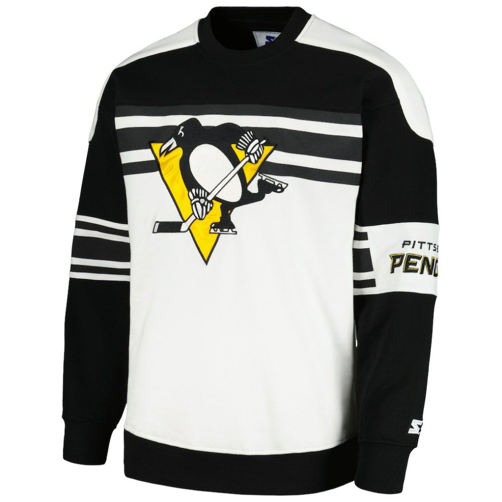 Pittsburgh Penguins Starter Defense Fleece Crewneck Pullover Sweatshirt -  NHL Sweatshirts