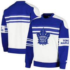Toronto Maple Leafs Starter Defense Fleece Crewneck Pullover Sweatshirt -  NHL Sweatshirts