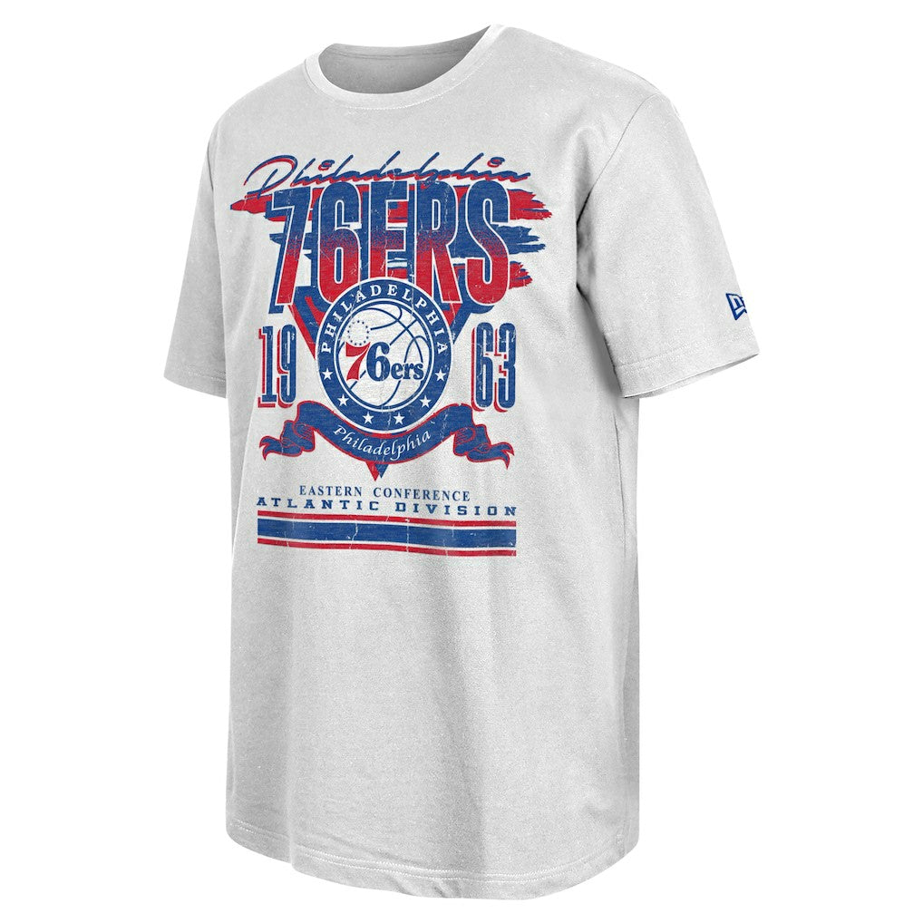 White Philadelphia 76ers Sport Classics Oversized T-Shirt | NBA