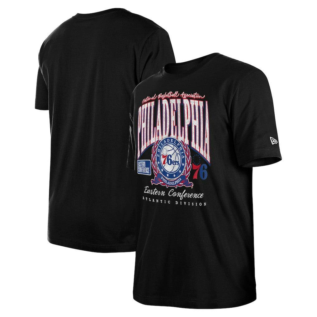 Black Philadelphia 76ers Unisex Oversized Essentials Boxy T-Shirt | NBA