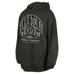 Charcoal San Antonio Spurs Unisex Oversized Essentials Pigment Wash Fleece Pullover Hoodie | NBA