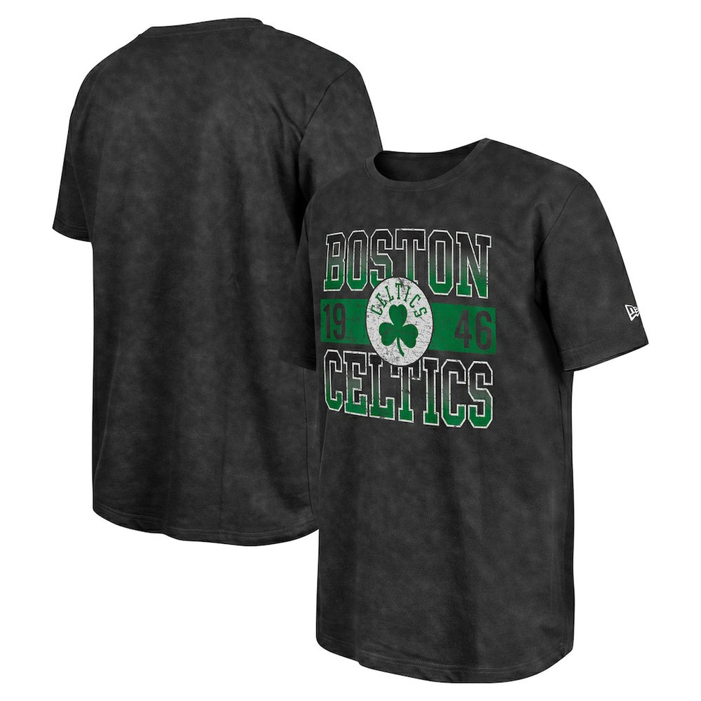 Black Boston Celtics Enzyme Washed Oversized T-Shirt | NBA
