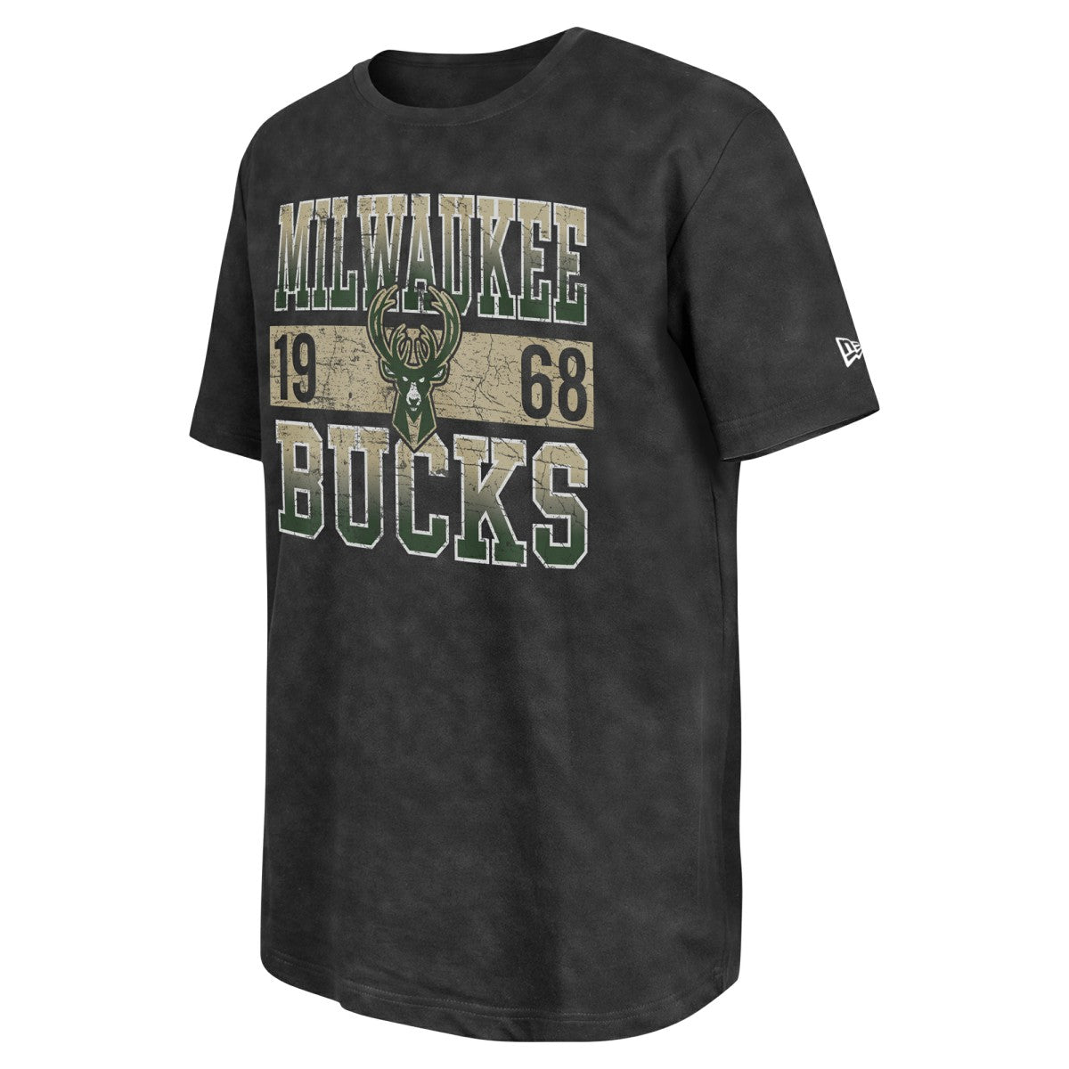 Black Milwaukee Bucks Enzyme Washed Oversized T-Shirt | NBA