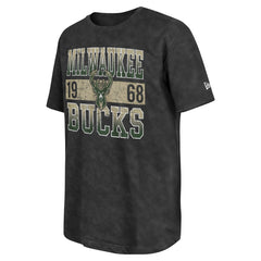 Black Milwaukee Bucks Enzyme Washed Oversized T-Shirt | NBA