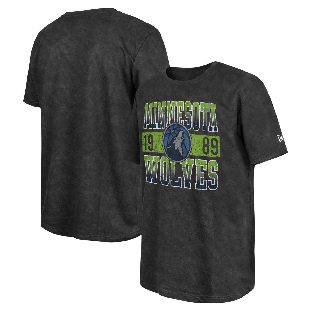 Black Minnesota Timberwolves Enzyme Washed Oversized T-Shirt | NBA