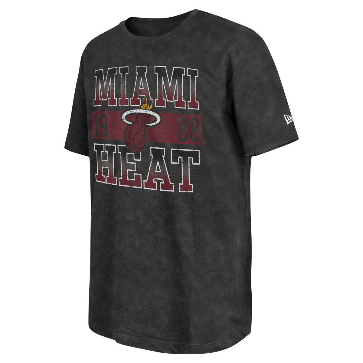 Black Miami Heat Enzyme Washed Oversized T-Shirt | NBA