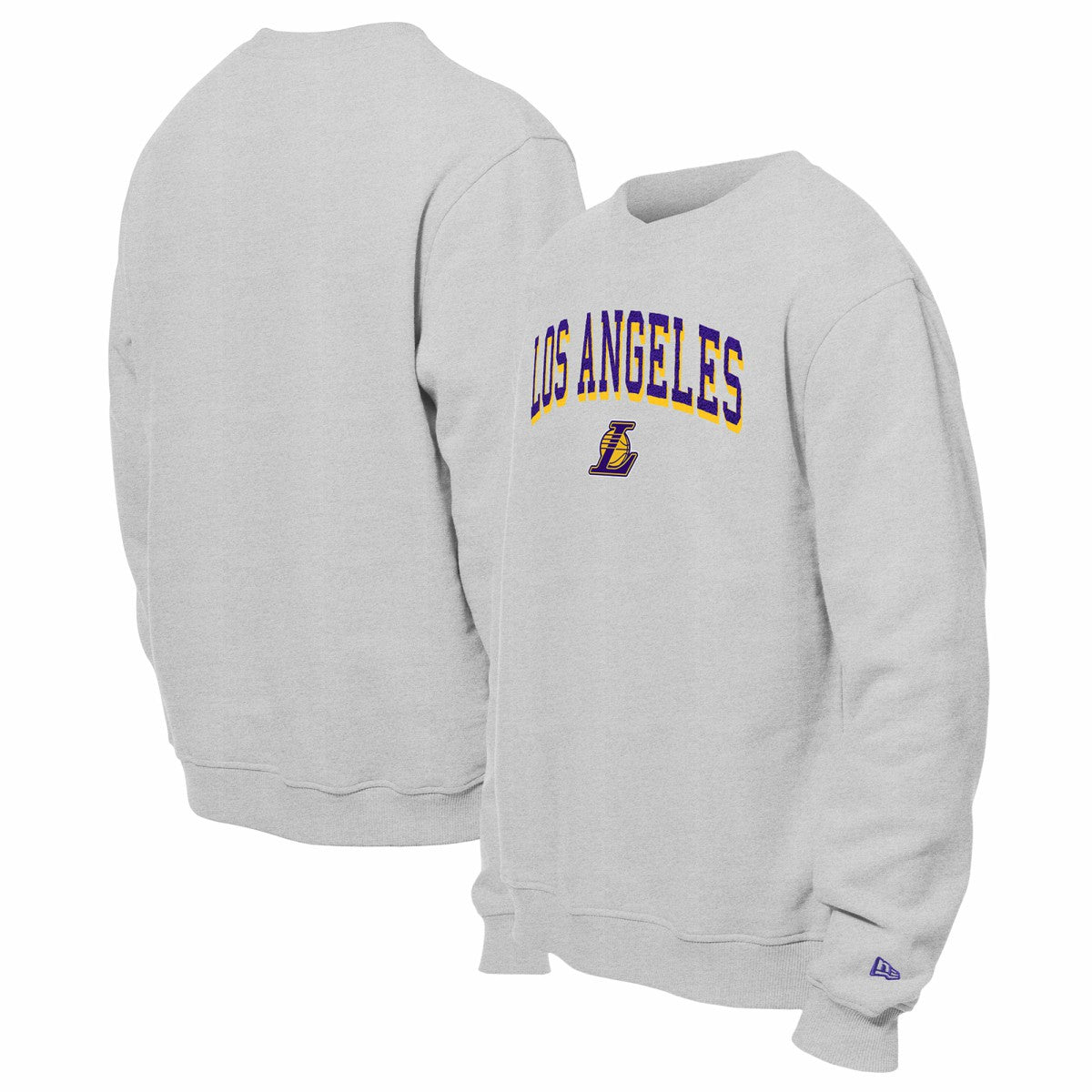 Gray Los Angeles Lakers Chenille Cross Over Pullover Sweatshirt | NBA