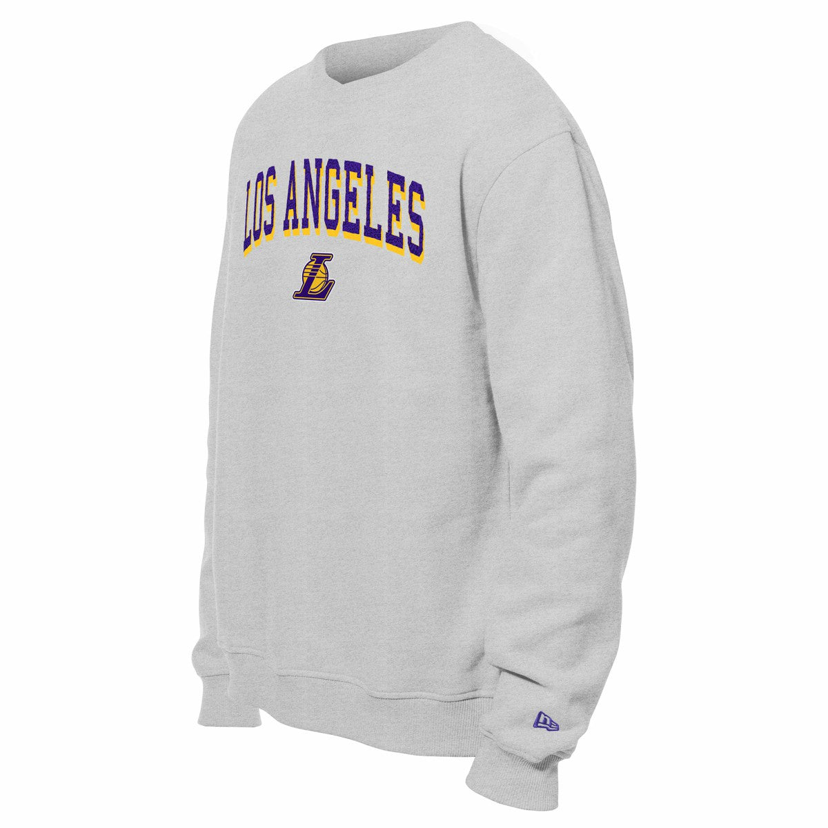 Gray Los Angeles Lakers Chenille Cross Over Pullover Sweatshirt | NBA
