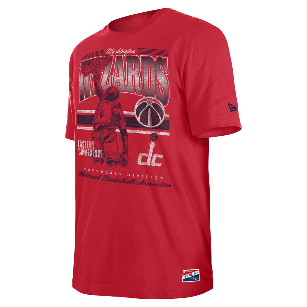 Red Washington Wizards Enzyme Wash Oversized T-Shirt | NBA