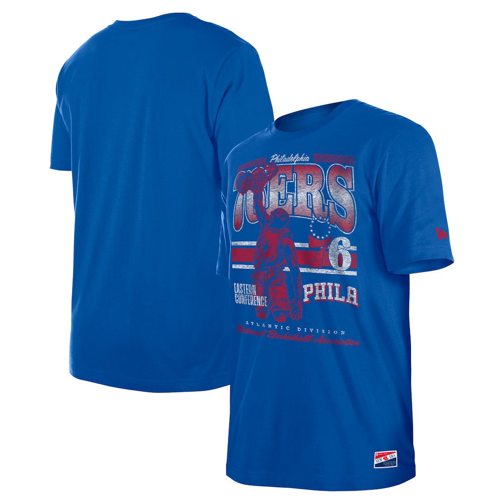 Royal Philadelphia 76ers Enzyme Wash Oversized T-Shirt | NBA