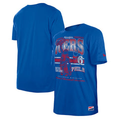 Royal Philadelphia 76ers Enzyme Wash Oversized T-Shirt | NBA
