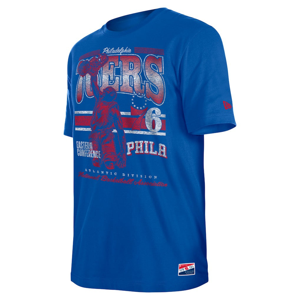 Royal Philadelphia 76ers Enzyme Wash Oversized T-Shirt | NBA
