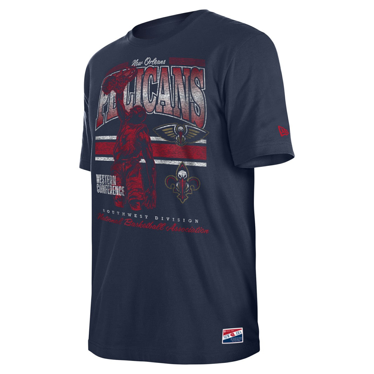 Navy New Orleans Pelicans Enzyme Wash Oversized T-Shirt | NBA