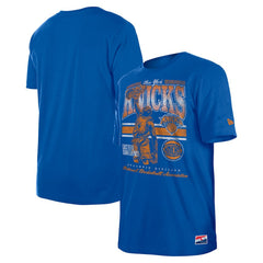 Blue New York Knicks Enzyme Wash Oversized T-Shirt | NBA