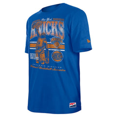 Blue New York Knicks Enzyme Wash Oversized T-Shirt | NBA
