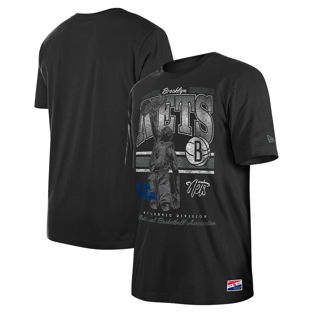Black Brooklyn Nets Enzyme Wash Oversized T-Shirt | NBA