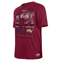 Red Miami Heat Enzyme Wash Oversized T-Shirt | NBA