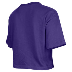 Purple Los Angeles Lakers Women's Oversized Boxy Crop T-Shirt | NBA