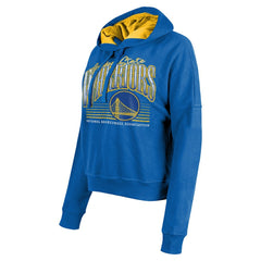 Royal Golden State Warriors Women's Boxy Pullover Hoodie sale | NBA