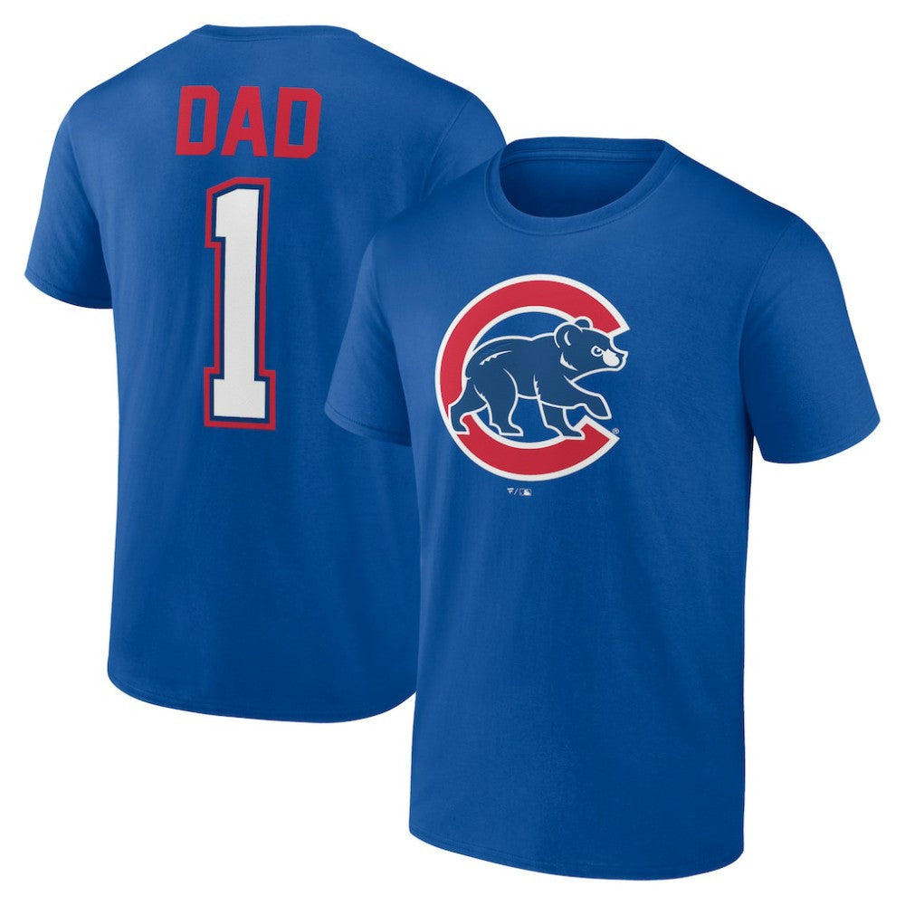 Chicago Cubs Father's Day #1 Dad T-Shirt - MLB T-shirts