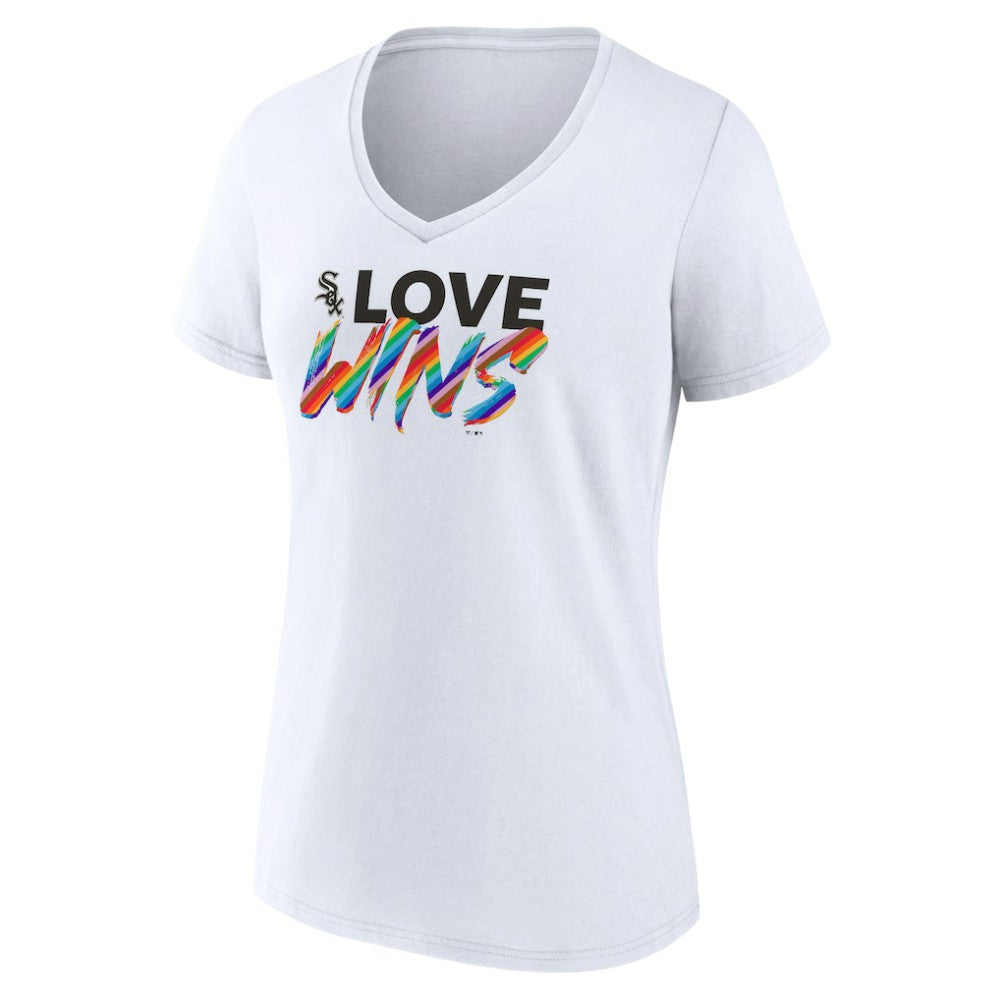 Chicago White Sox Women's Love Wins V-Neck T-Shirt - MLB T-shirts