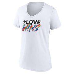 Houston Astros Women's Love Wins V-Neck T-Shirt - MLB T-shirts
