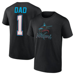 Miami Marlins Father's Day #1 Dad T-Shirt - MLB T-shirts