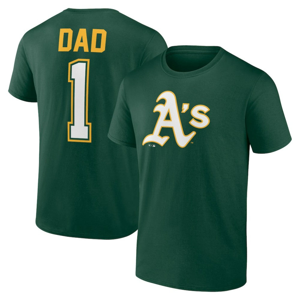 Athletics Father's Day #1 Dad T-Shirt - MLB T-shirts
