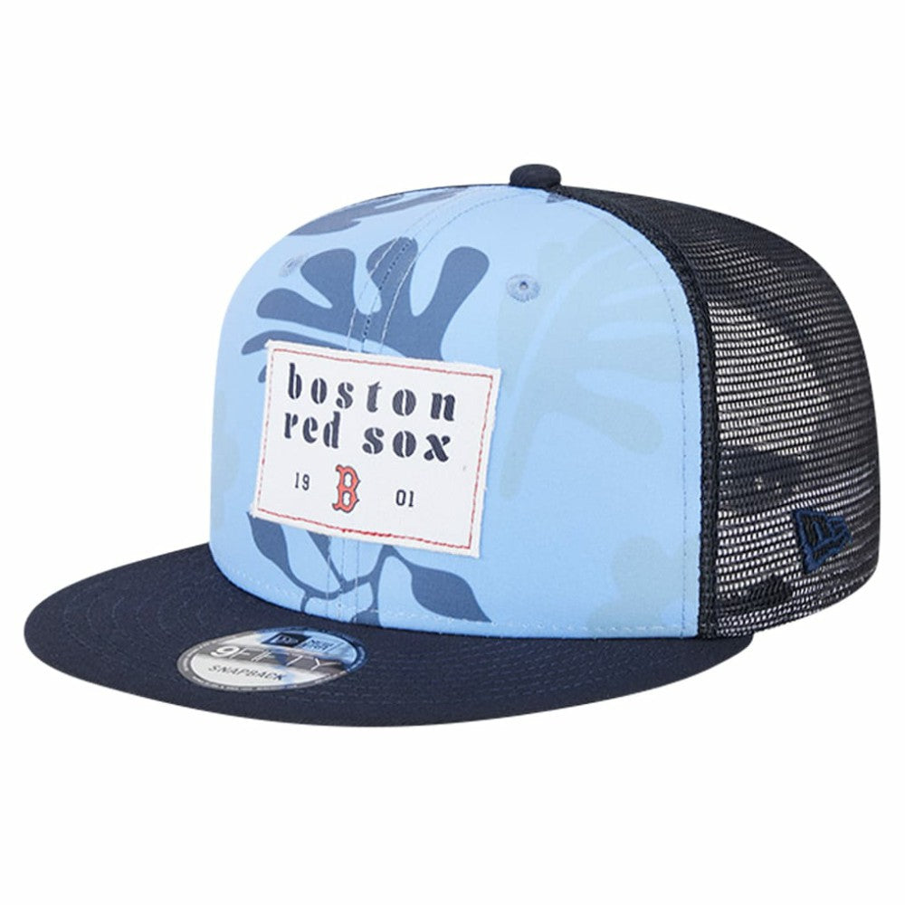 Boston Red Sox New Era Bikini Bottom Trucker 9FIFTY Snapback Hat - MLB Hats