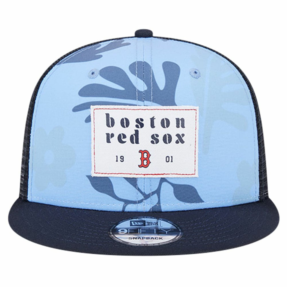 Boston Red Sox New Era Bikini Bottom Trucker 9FIFTY Snapback Hat - MLB Hats