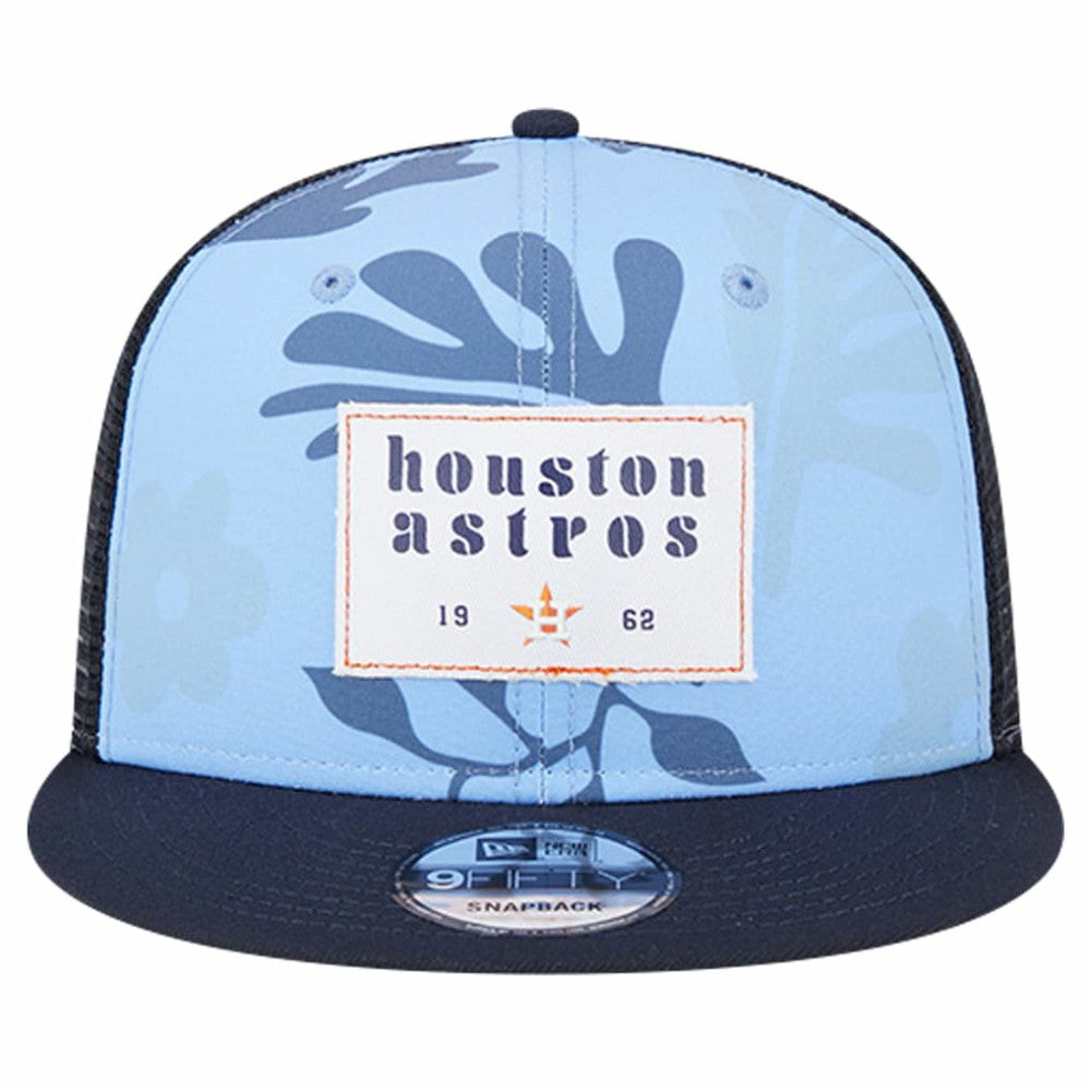 Houston Astros New Era Bikini Bottom Trucker 9FIFTY Snapback Hat - MLB Hats