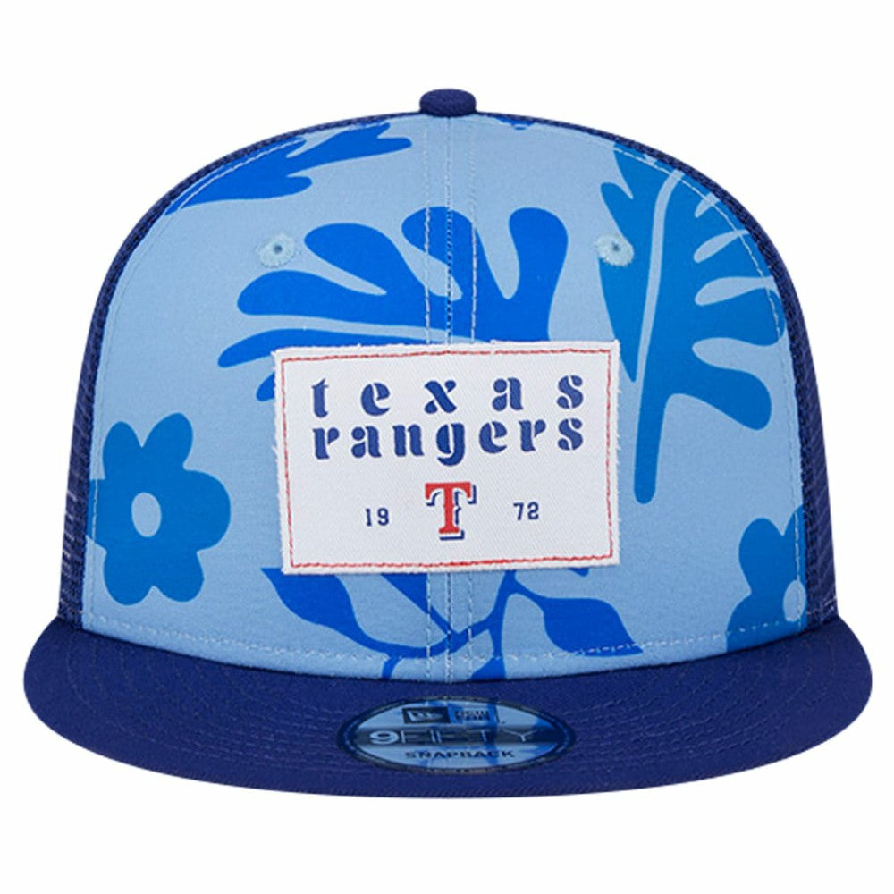 Texas Rangers New Era Bikini Bottom Trucker 9FIFTY Snapback Hat - MLB Hats