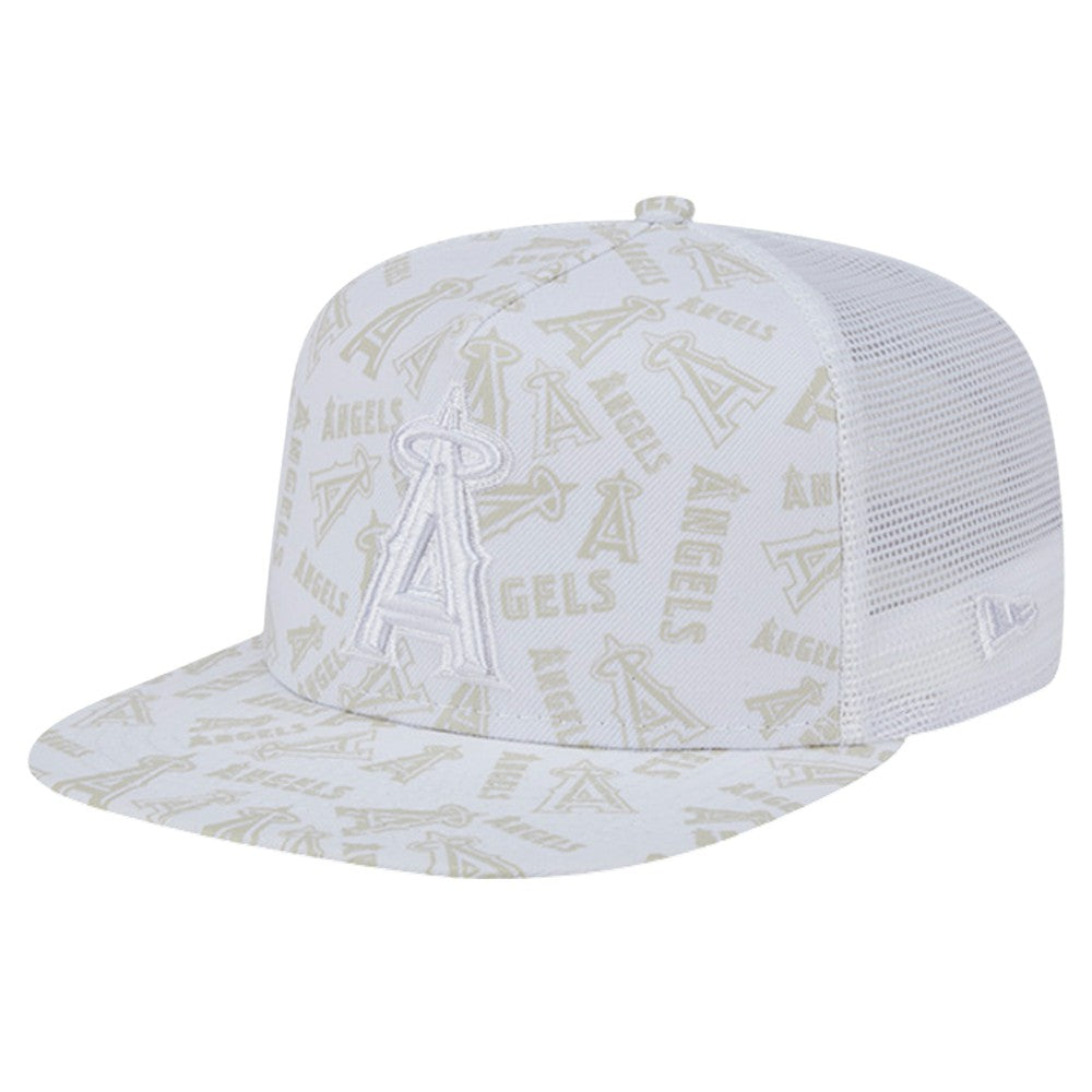 Los Angeles Angels New Era Logo Dunes A-Frame Trucker 9FIFTY Snapback Hat - MLB Hats