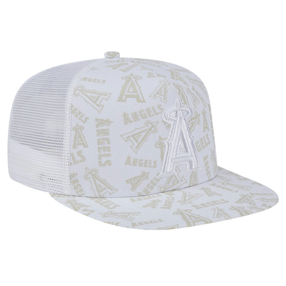 Los Angeles Angels New Era Logo Dunes A-Frame Trucker 9FIFTY Snapback Hat - MLB Hats