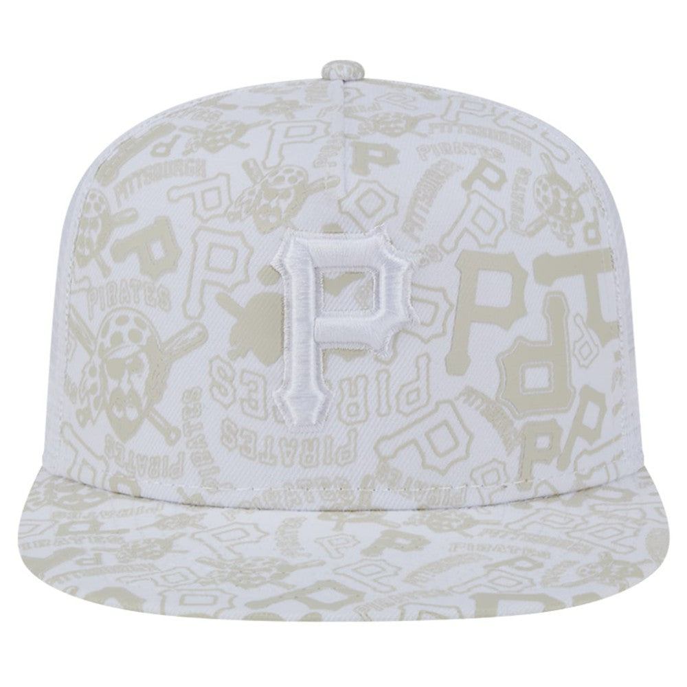 Pittsburgh Pirates New Era Logo Dunes A-Frame Trucker 9FIFTY Snapback Hat - MLB Hats