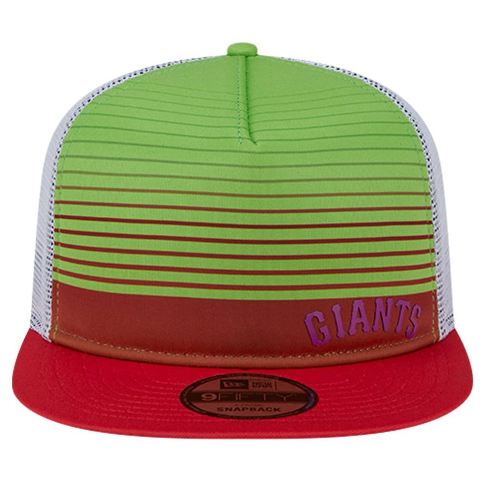 San Francisco Giants New Era Neon Horizon A-Frame Trucker 9FIFTY Snapback Hat - MLB Hats