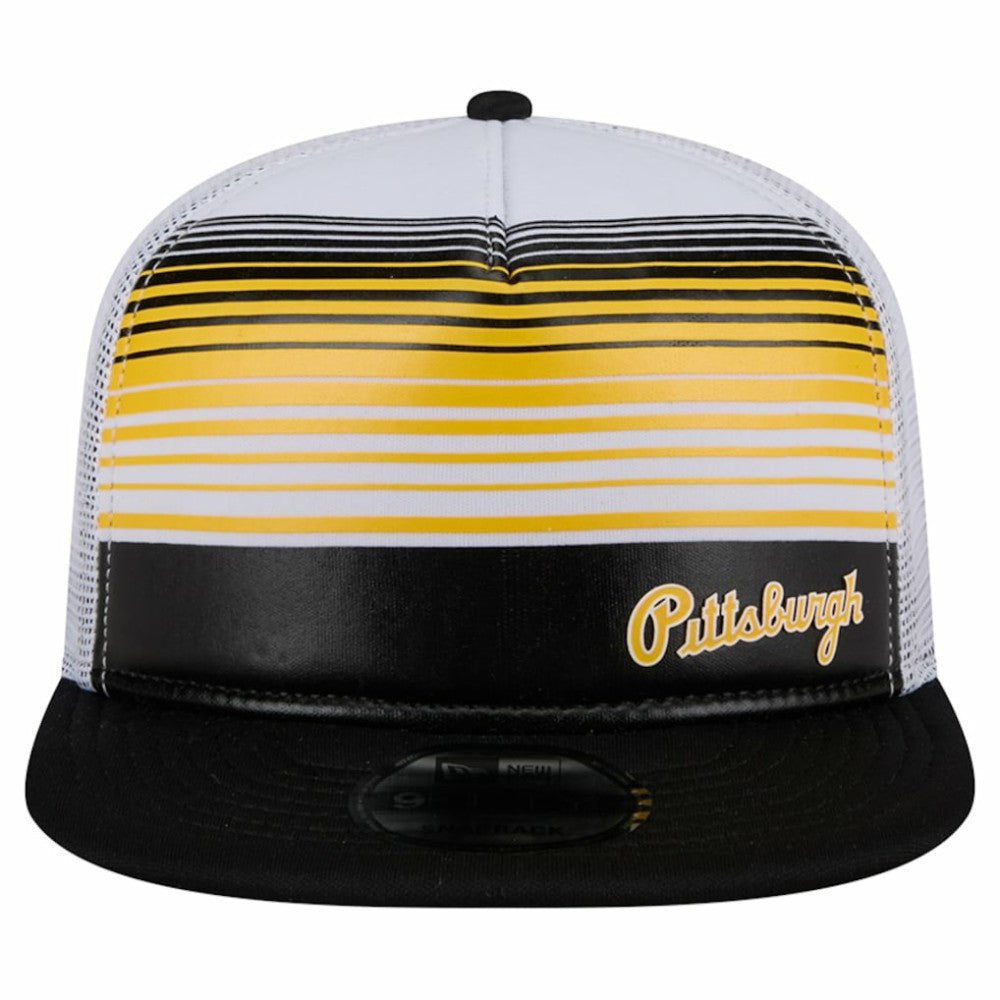 Pittsburgh Pirates New Era Team Horizon 9FIFTY A-Frame Trucker Snapback Hat - MLB Hats