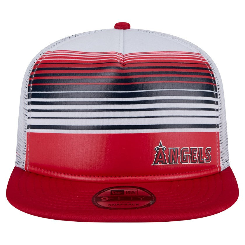 Los Angeles Angels New Era Team Horizon 9FIFTY A-Frame Trucker Snapback Hat - MLB Hats