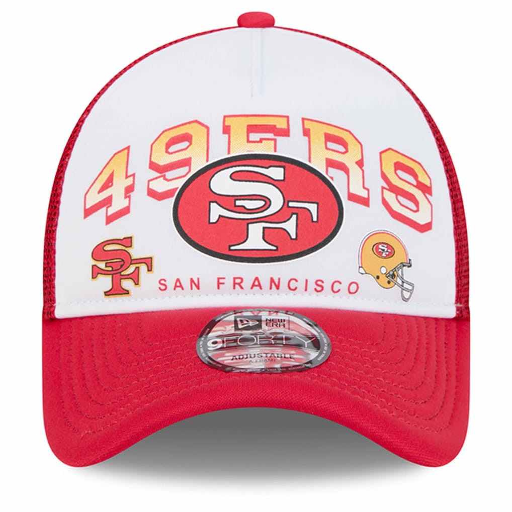 San Francisco 49ers Retro Wordmark A-Frame 9FORTY Adjustable Hat | NFL Outlet
