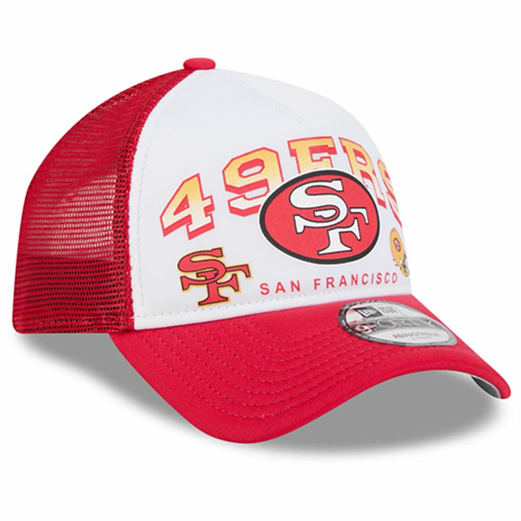 San Francisco 49ers Retro Wordmark A-Frame 9FORTY Adjustable Hat | NFL Outlet