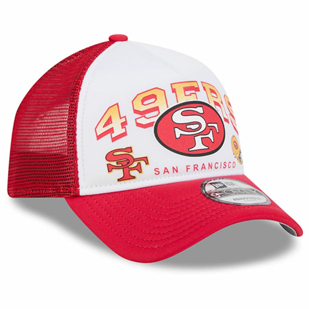 San Francisco 49ers Retro Wordmark A-Frame 9FORTY Adjustable Hat | NFL Outlet