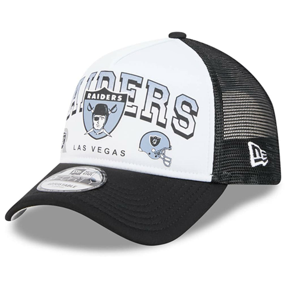 Las Vegas Raiders Retro Wordmark A-Frame 9FORTY Adjustable Hat | NFL Outlet