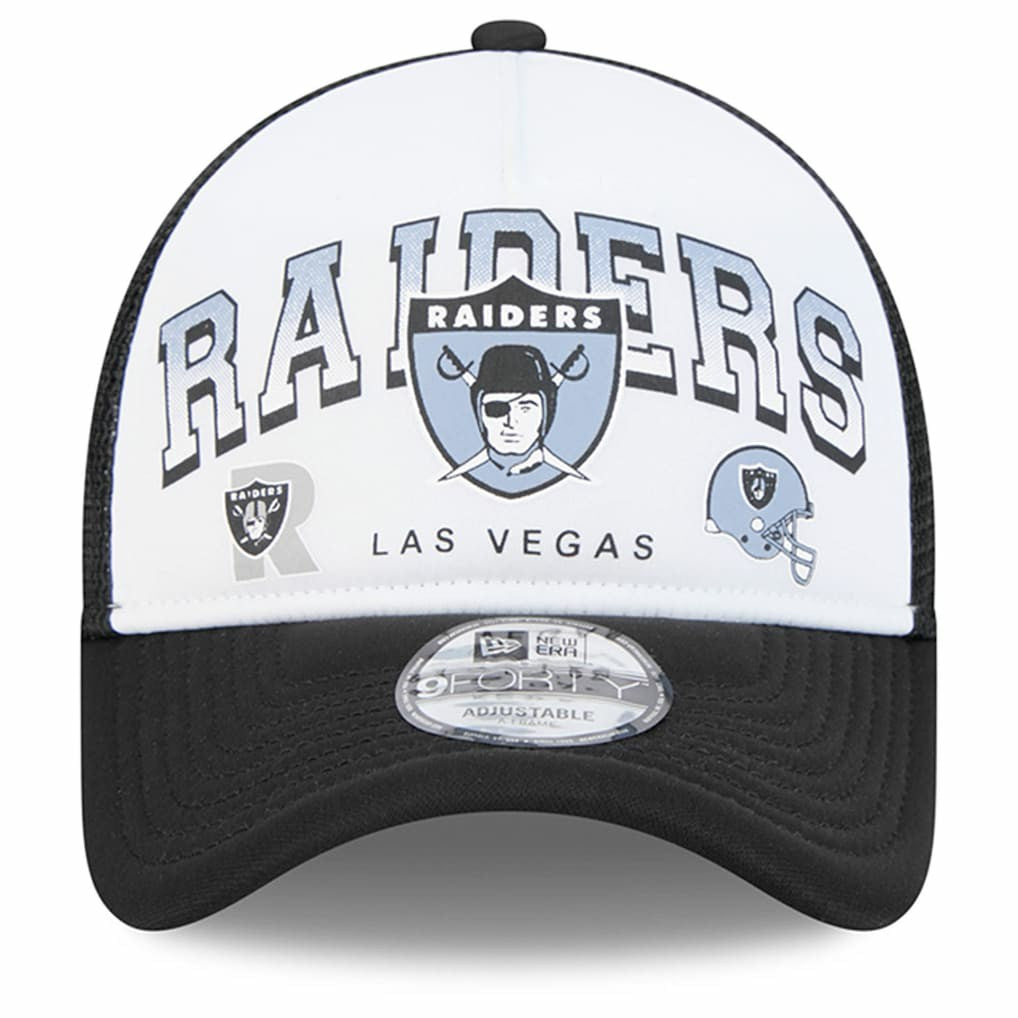 Las Vegas Raiders Retro Wordmark A-Frame 9FORTY Adjustable Hat | NFL Outlet