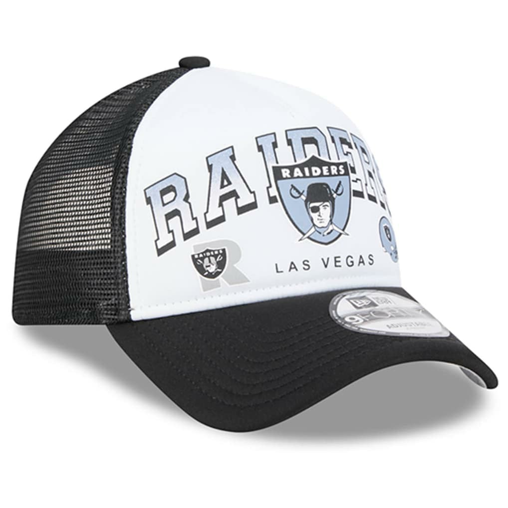 Las Vegas Raiders Retro Wordmark A-Frame 9FORTY Adjustable Hat | NFL Outlet
